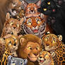 Big Cat Collage