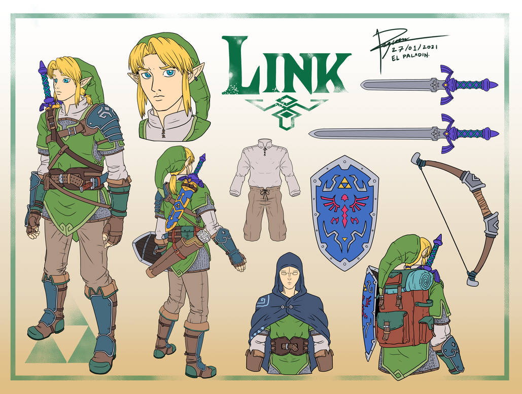 Link Character Reference Sheet by WilliamThePaladin on DeviantArt