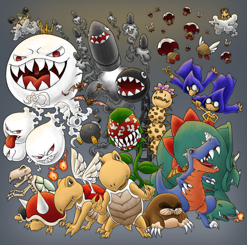 Mario Monsters by Kevichan