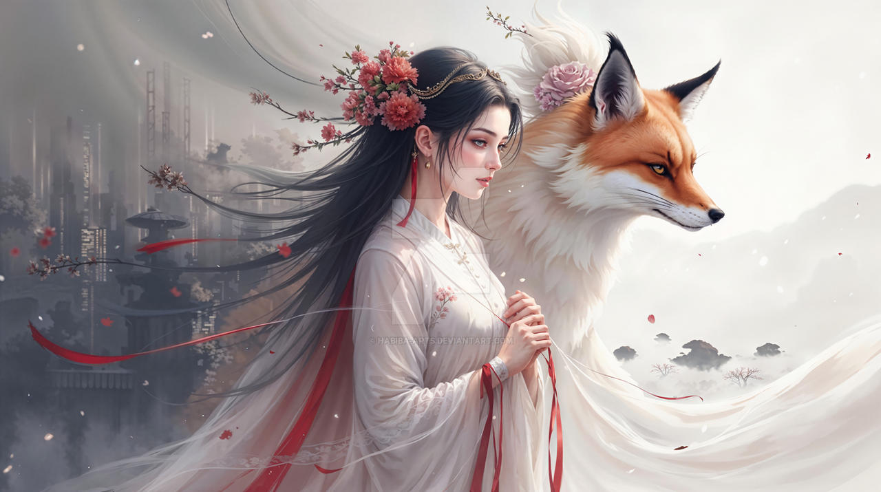 Fox Spirit's Embrace