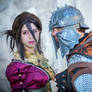 Morrigan and the Inquisitor cosplay