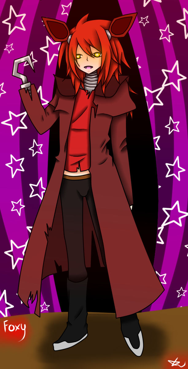 Foxy Humanized Human Foxy by MoonClanWarrior on DeviantArt