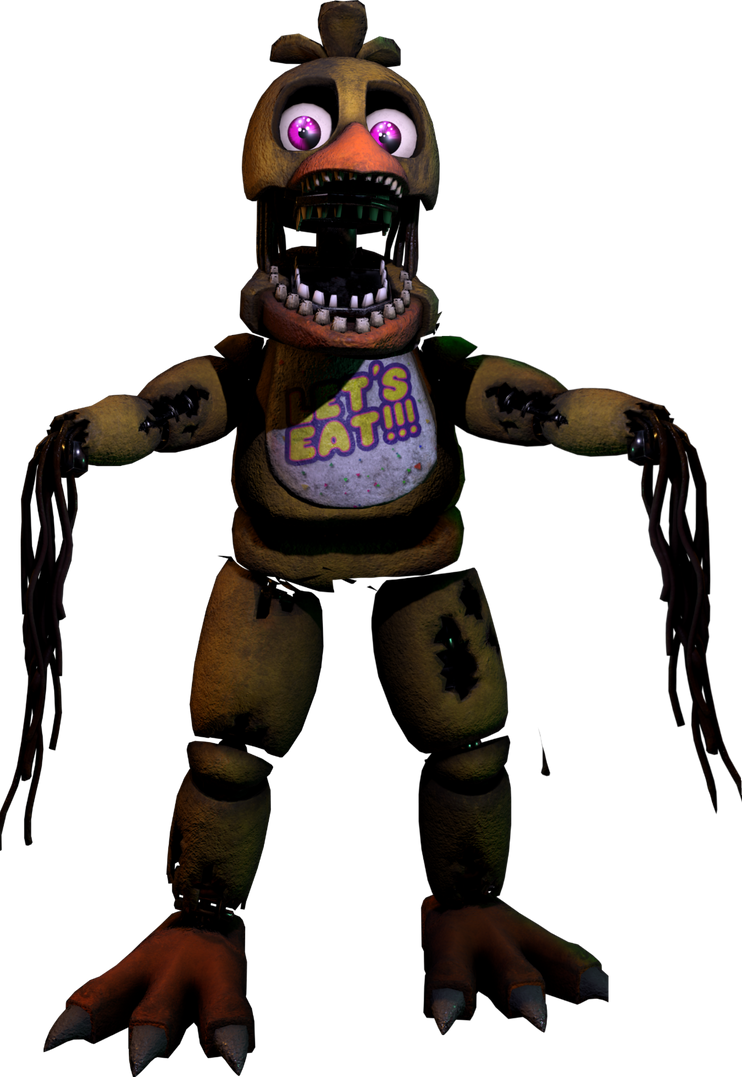 fnaf withered chica full body - Google Search