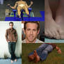 Ryan Reynolds Barefoot Collage