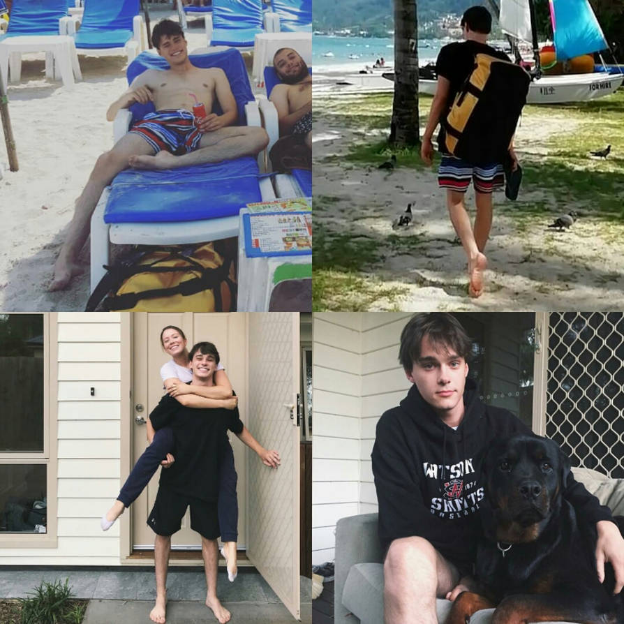 Mitchell Hope Barefoot Collage by Tickler24 on DeviantArt