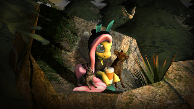 Fluttershy Sunset (SFM)