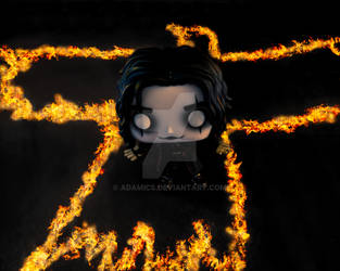 Eric Draven burning for Revenge