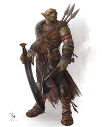 Half-Orc Barbarian