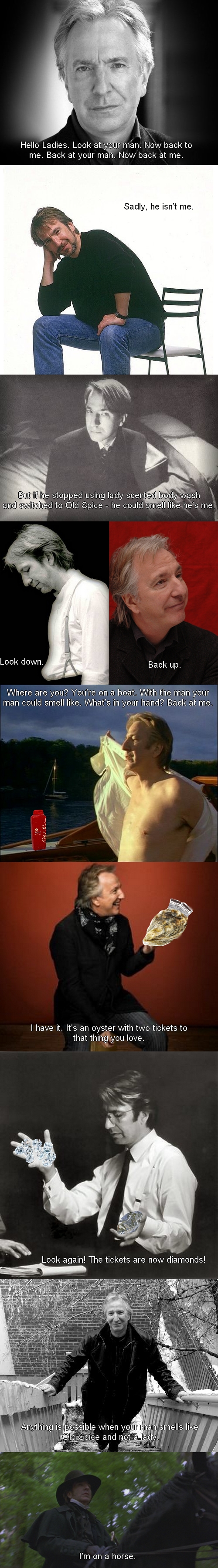 Alan Rickman for Old Spice