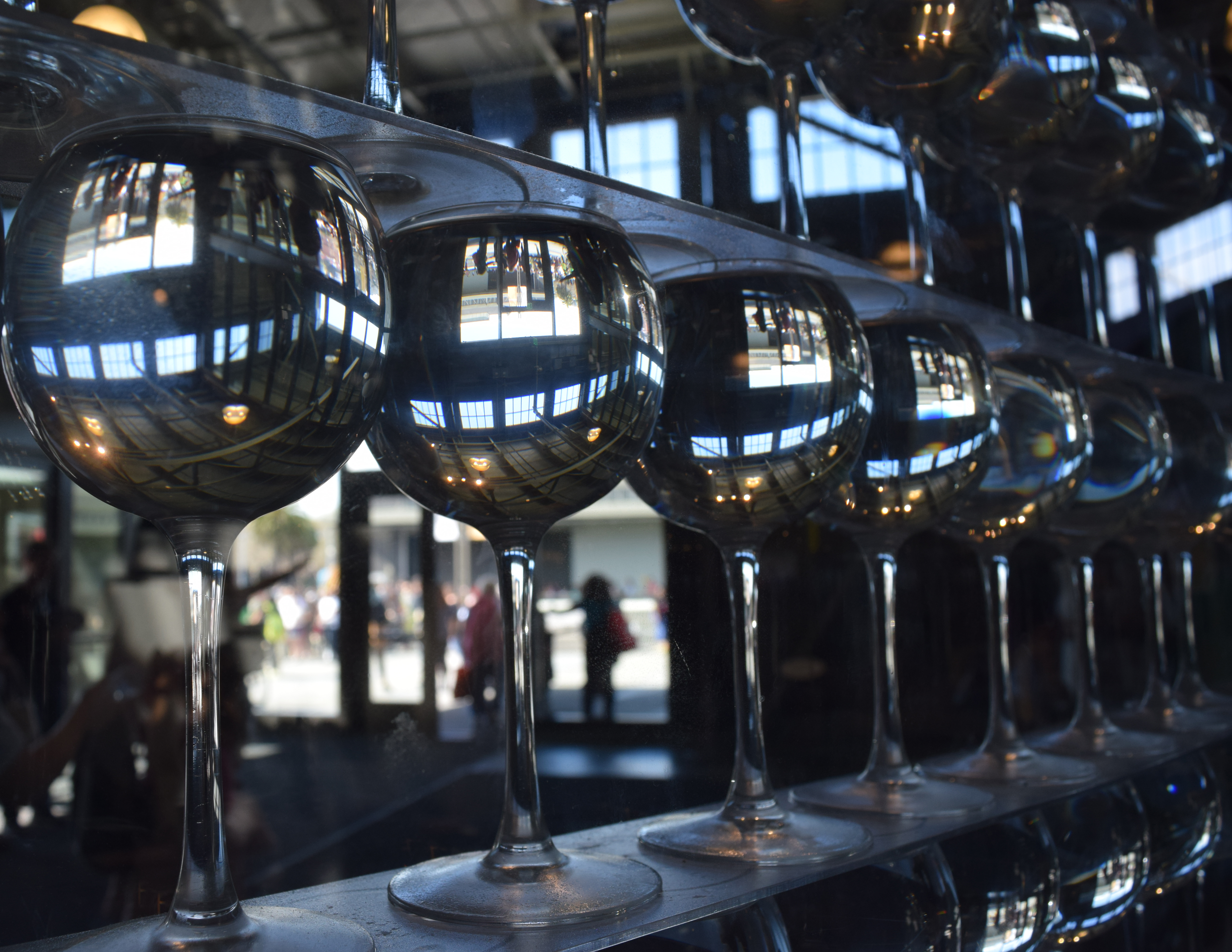 Wine Glass Reflections by discoinferno84