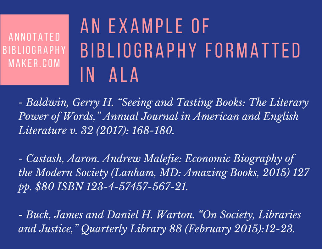 ALA Format Sample by AnnotatedBibMaker on DeviantArt