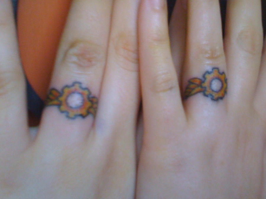 Steampunk Wedding Ring Tattoos