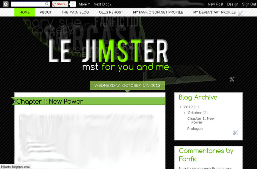 Le Jimster: Blog Preview