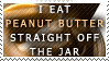 I Eat Peanut Butter Straight Off the Jar Stamp