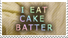 I Eat Cake Batter Stamp by el-Jimmeister