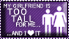 Tall Girlfriend Stamp