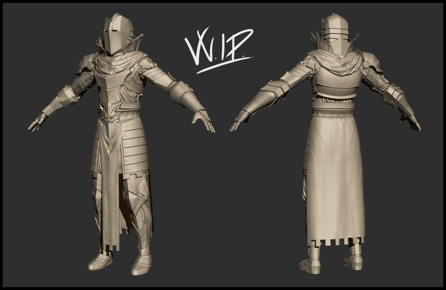 Knight zbrush wip