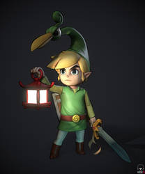 Link from Zelda: The Minish Cap FAN ART