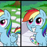 Rainbow Dash's canvas