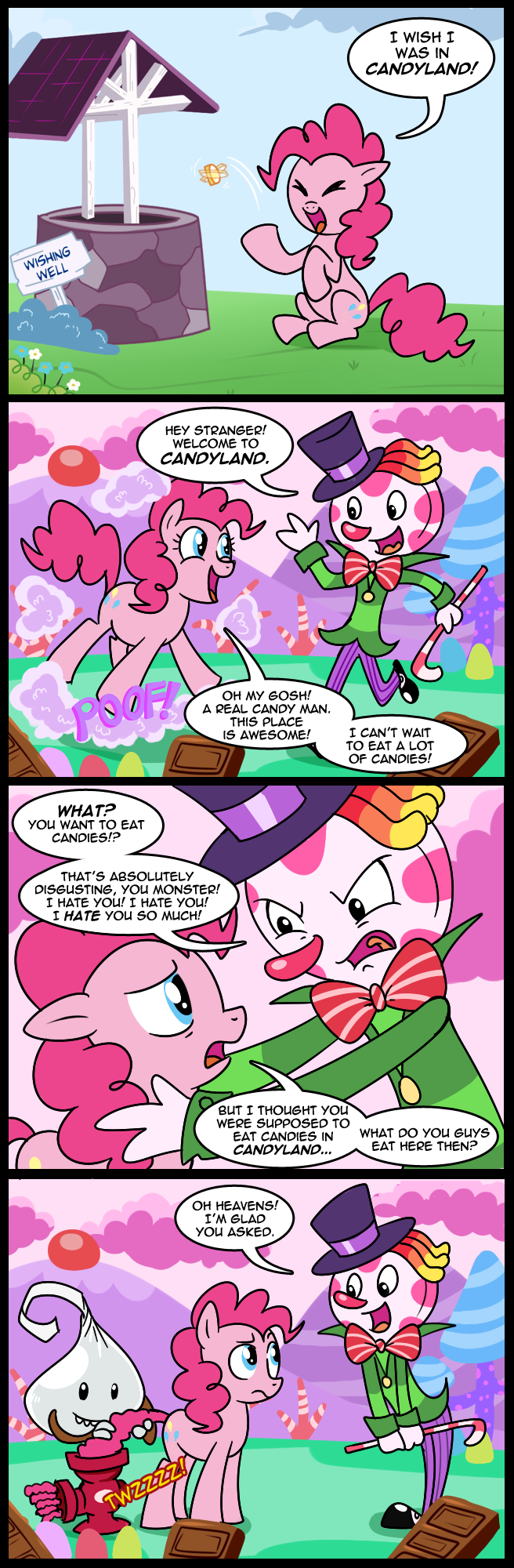 Pinkie adventures in candyland