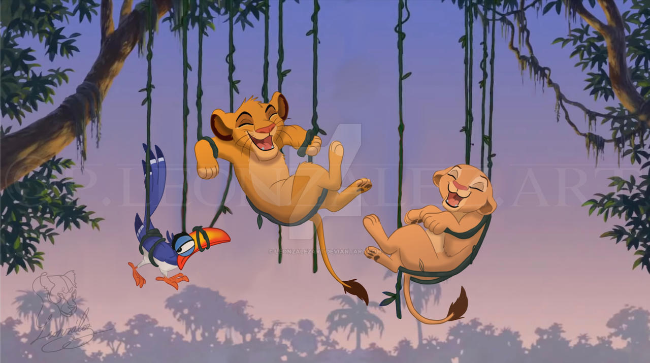 Hakuna Matata Simba and Nala by LeonzalezArt on DeviantArt
