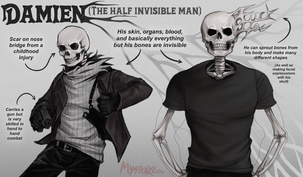 Damien (The Half Invisible man) by Mystery-Lou on DeviantArt
