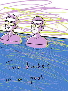 Two Dudes in a Pool