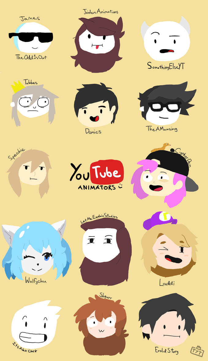 Wikitubia Animators Youtube Animators by Traptor21420 on DeviantArt