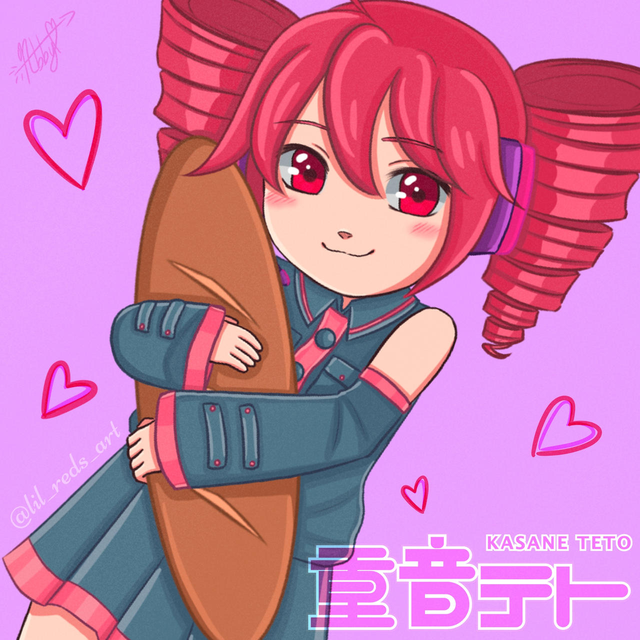 Lil R3ds Chibi Kasane Teto by LiL-Reds-Art on DeviantArt