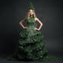 Dress in style of Christmas tree