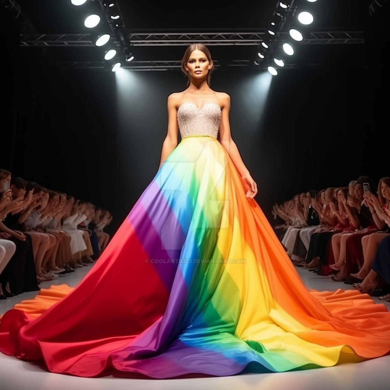 Dress in style of rainbow by Coolarts223 on DeviantArt Dress in style of rainbow by Coolarts223 on DeviantArt