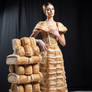 Dress in style of bread