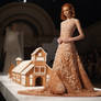 Dress in style of gingerbread