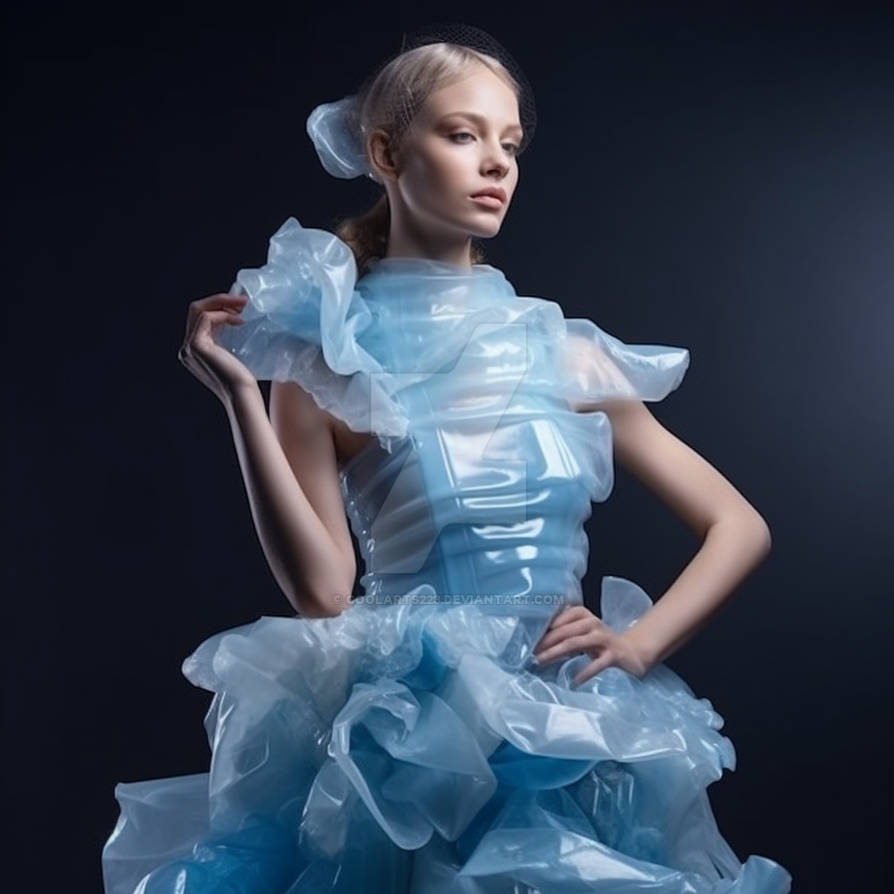 Dress made of plastic by Coolarts223 on DeviantArt