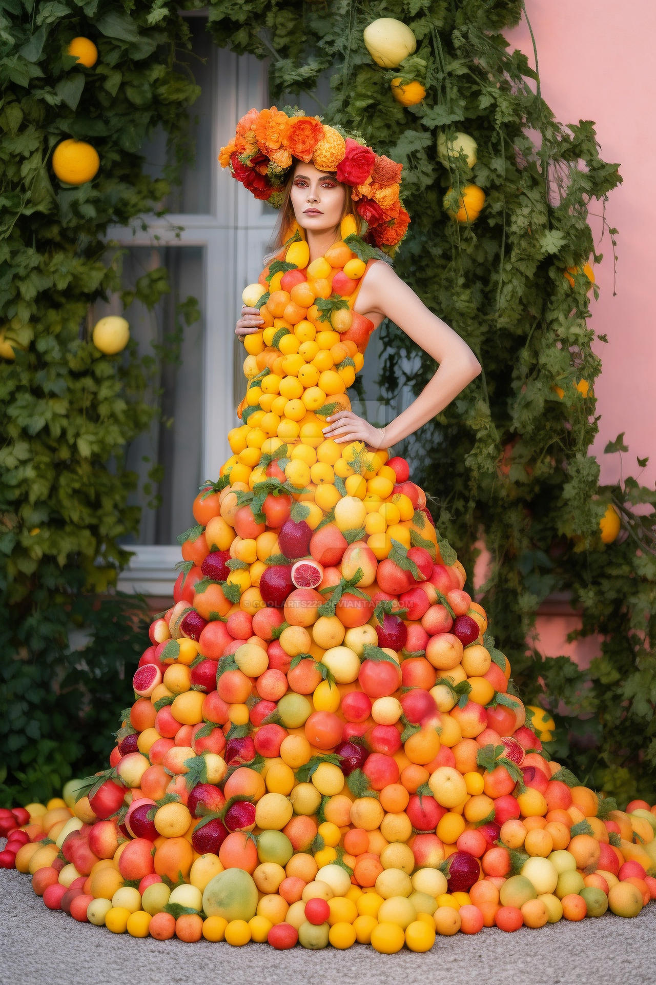 Dress made of fruits by Coolarts223 on DeviantArt