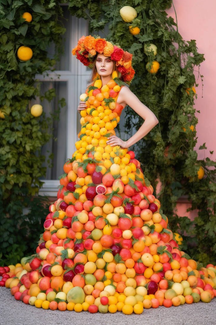 Dress made of fruits by Coolarts223 on DeviantArt