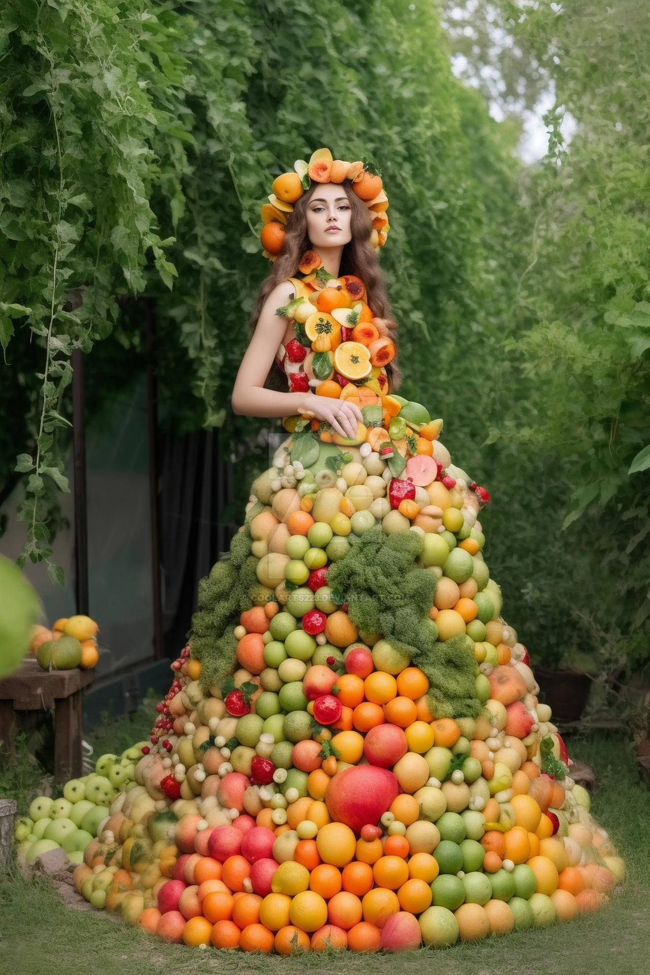 Dress made of fruits by Coolarts223 on DeviantArt