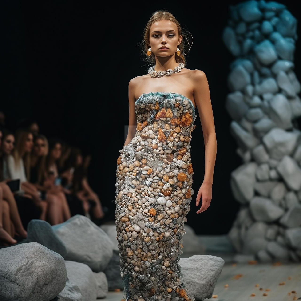 Clothes Made From Rocks Dress made of beach stones by Coolarts223 on DeviantArt