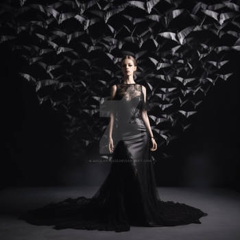 Flying bats style dress