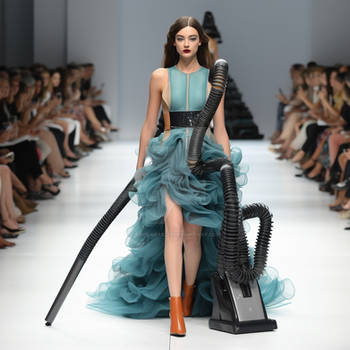 Vacuum cleaner dress inspired