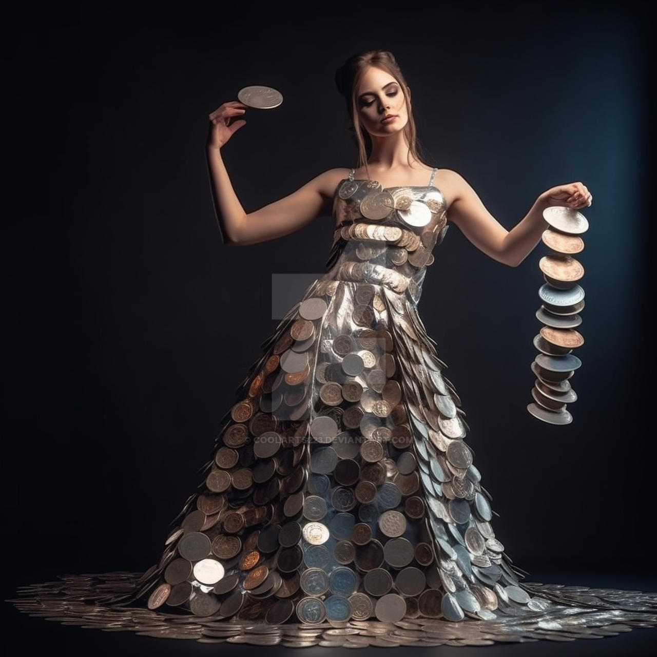 cd dress design Recycled CD Dress: Upcycled Fashion Design