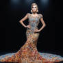 Dress made of sparkling gems