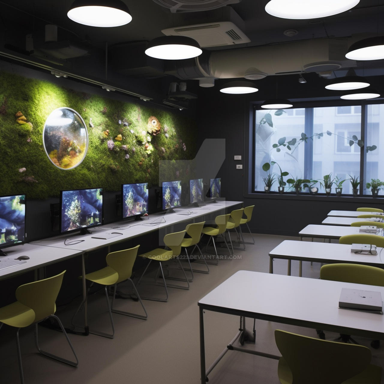 Design of a modern computer classroom by Coolarts223 on DeviantArt