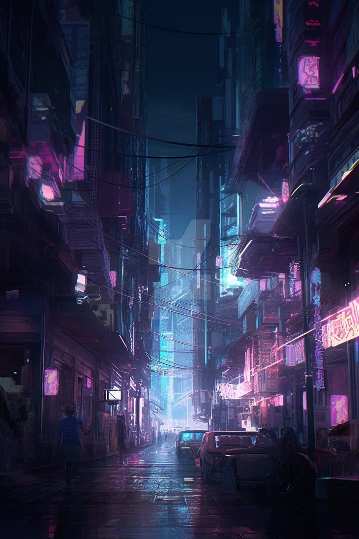 Cyberpunk city vertical wallpaper by Coolarts223 on DeviantArt