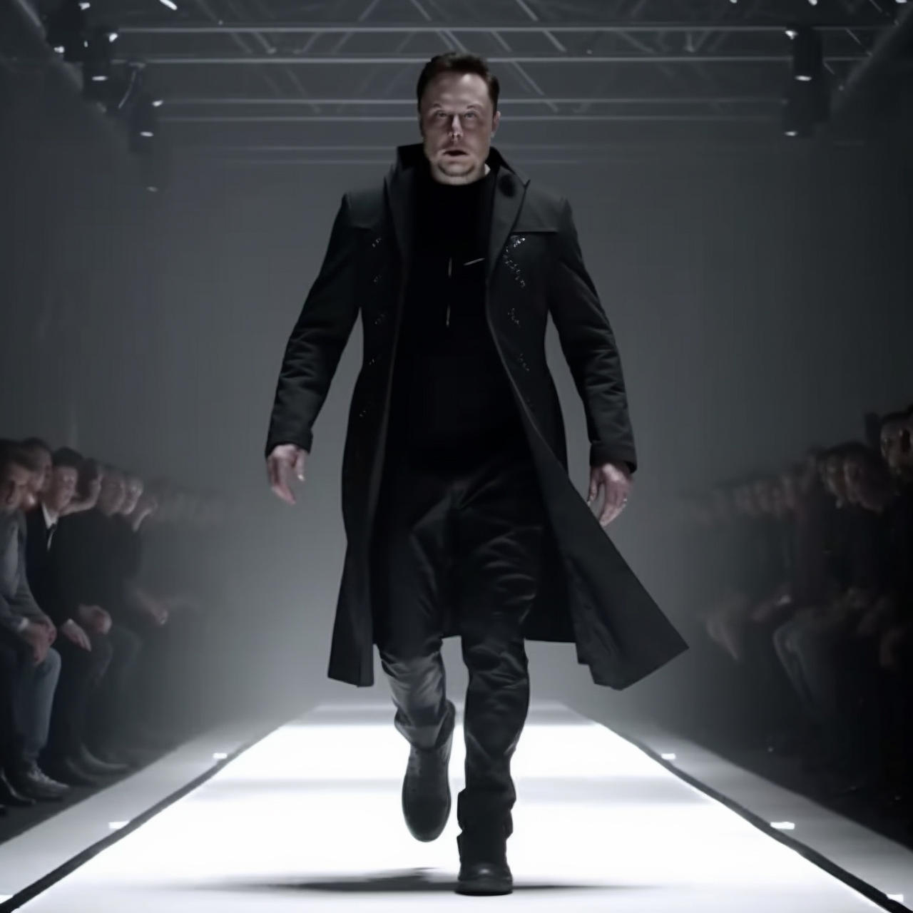 Elon Musk as Neo from Matrix, on podium by Coolarts223 on DeviantArt