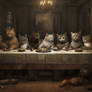Last Supper but there are cats