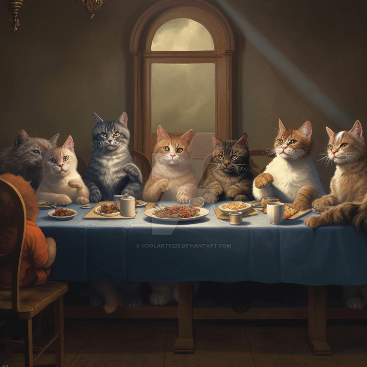 Last Supper But There Are Cats By Coolarts223 On Deviantart
