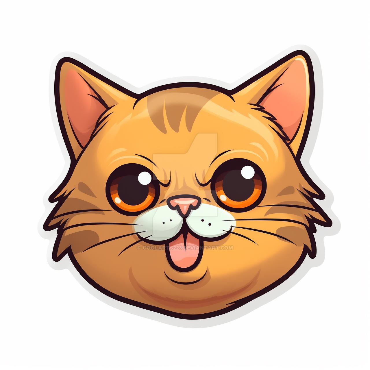 Sticker Of A Cat By Coolarts223 On DeviantArt sticker-of-a-cat-by-coolarts223-on-deviantart