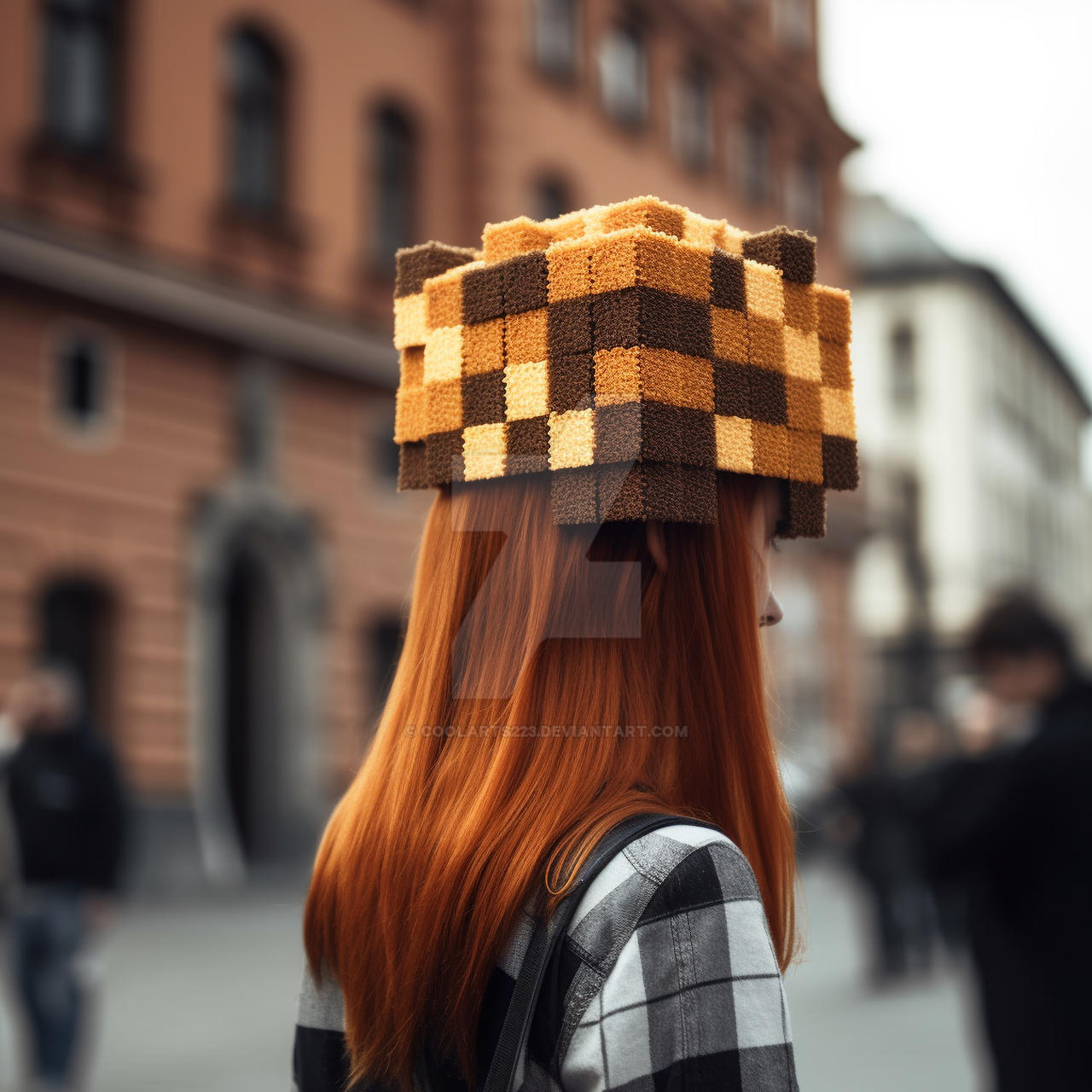 Hairstyle of a woman in style of Minecraft by Coolarts223 on DeviantArt
