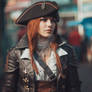 Woman dressed as a pirate from Assassin's creed